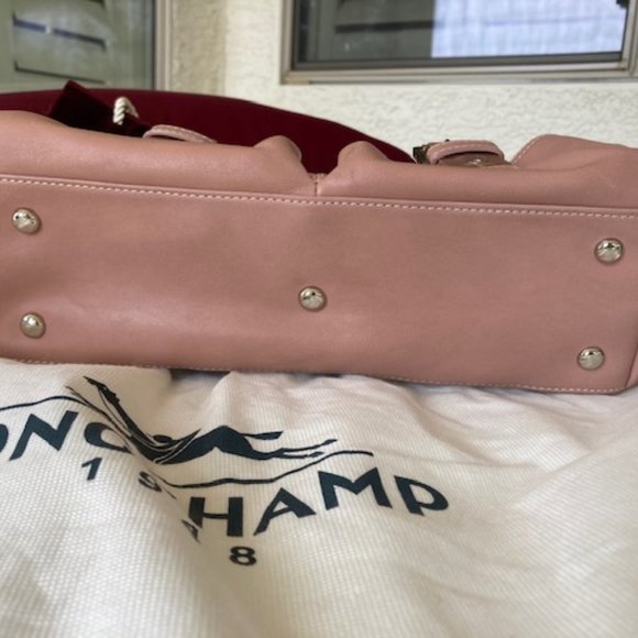 Longchamp Leather Pink shoulder bag, gently used - Picture 2 of 6
